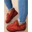 Vintage Plain All Season Wearable Daily Flat Shoes Faux Fur Slip On Deep Mouth Single Shoes for Women