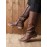 Vintage Soft Sole Comfortable Block Heel Tall Boots Rider Boots