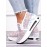 Breathable Floral Embroidery Slip-on Muffin Sneakers